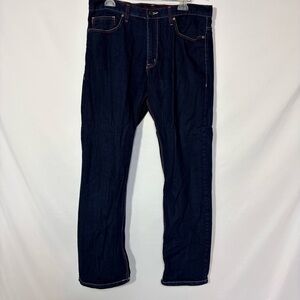 Q by Qruel Men’s Jeans | Dark Wash | Red Stitching | 36x32
